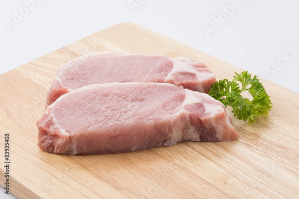 Fototapeta raw meat pork steak
