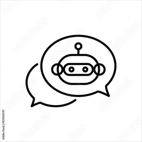 Fototapeta Chatbot vector icon