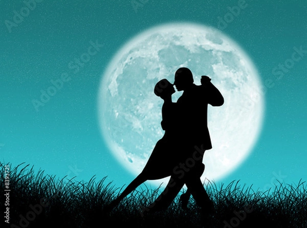 Fototapeta Tango nella luna
