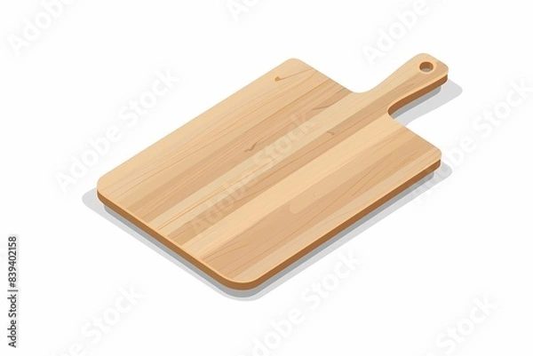 Obraz Modern 64-Bit Cutting Board Vector Illustration on White Background