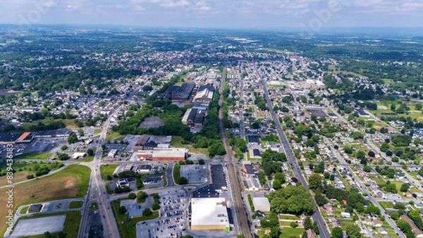 Obraz Aerial View of Lebanon Pennsylvania