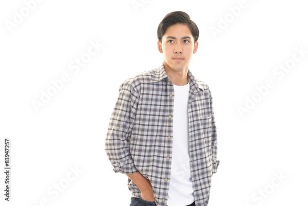 Fototapeta 微笑む男性