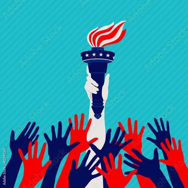 Fototapeta Independence, hands up