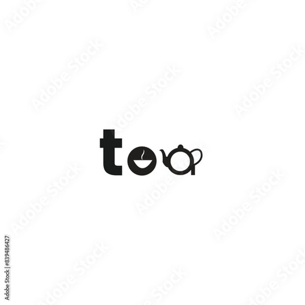 Fototapeta TEA work mark logo design, Vector design 