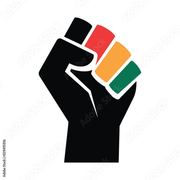 Fototapeta Juneteenth Freedom Day vector, Black history month African American Independence Day illustration, Kwanzaa background pattern design for banner