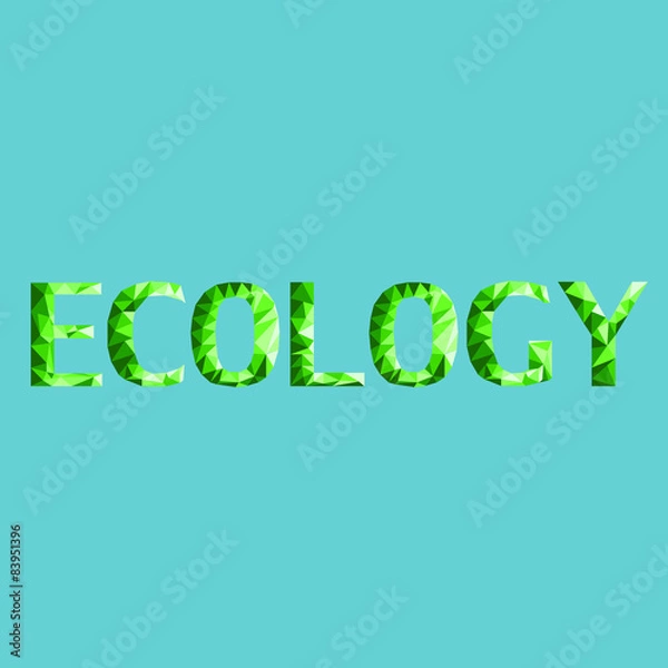 Obraz ecology character low poly