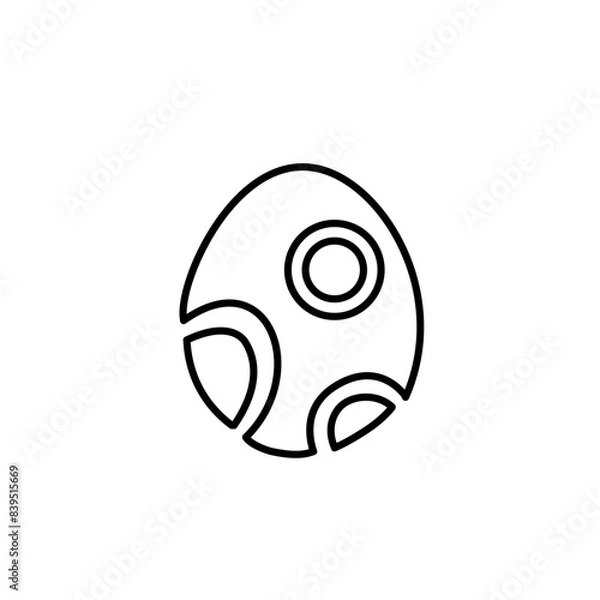 Obraz Dinosaur Thin Line Icon