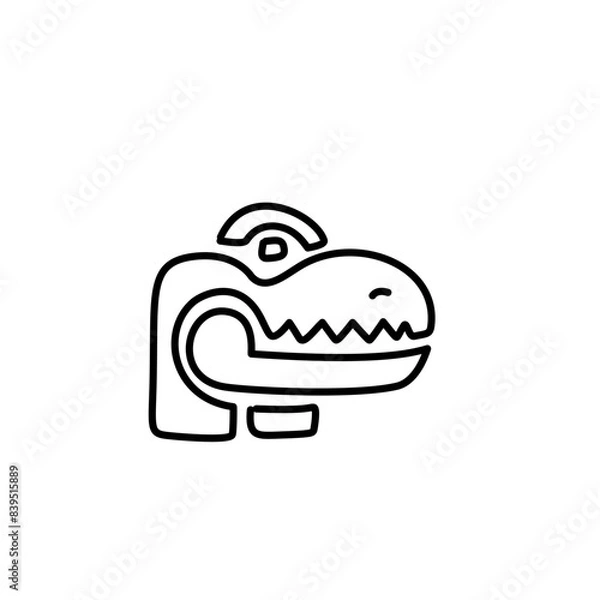 Obraz Dinosaur Thin Line Icon