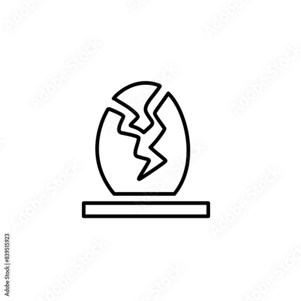 Obraz Dinosaur Thin Line Icon