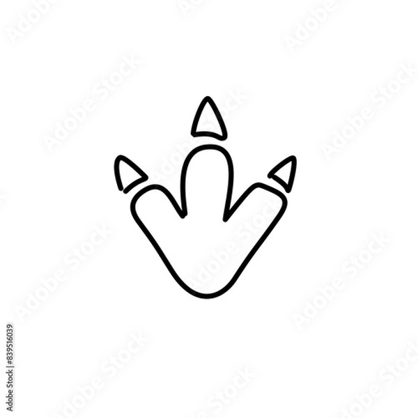 Obraz Dinosaur Thin Line Icon