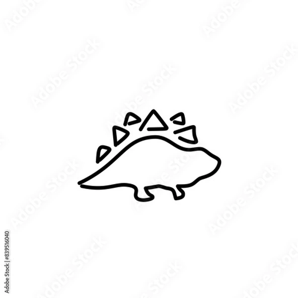 Obraz Dinosaur Thin Line Icon