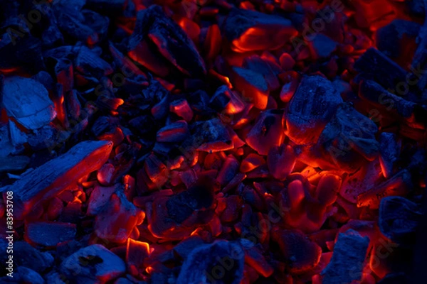 Fototapeta tlący się żar jako tło