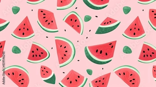 Fototapeta watermelon pattern