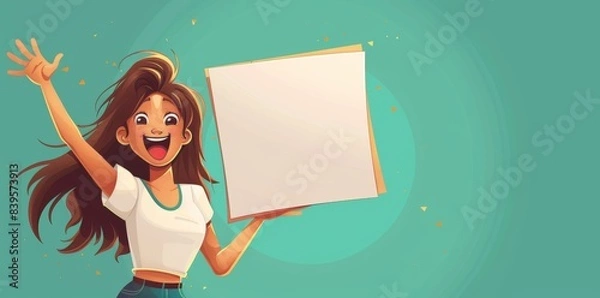 Fototapeta Dynamic Display: Versatile Blank Space for Product Promotion