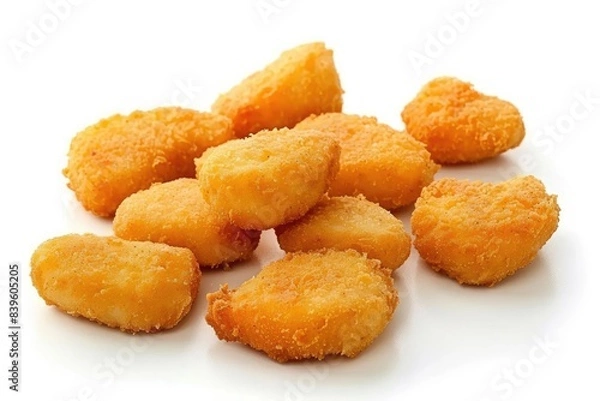 Fototapeta Chicken Nuggets An arrangement of chicken nuggets in a fun shape
