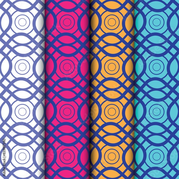 Obraz Classic geometric background pattern with decoration ornament illustration