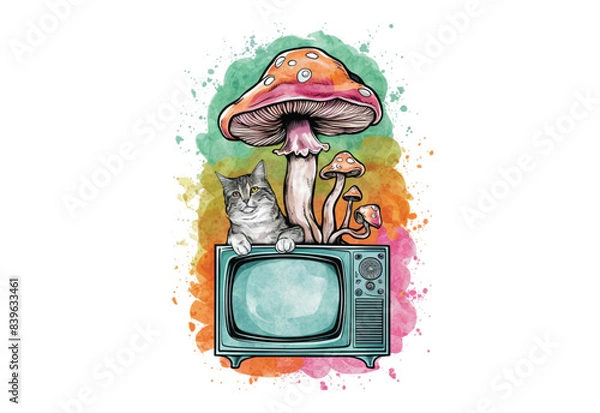 Obraz Cute Cat Clipart