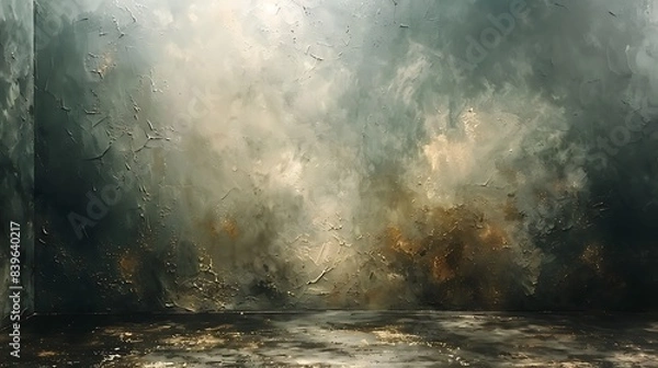 Obraz Echoes Unheard Journey into realm of silence minimalist piece echo mystery Subtle texture dance across canvas capturing essence of soundless reverberation Muted tone envelop composition inviting