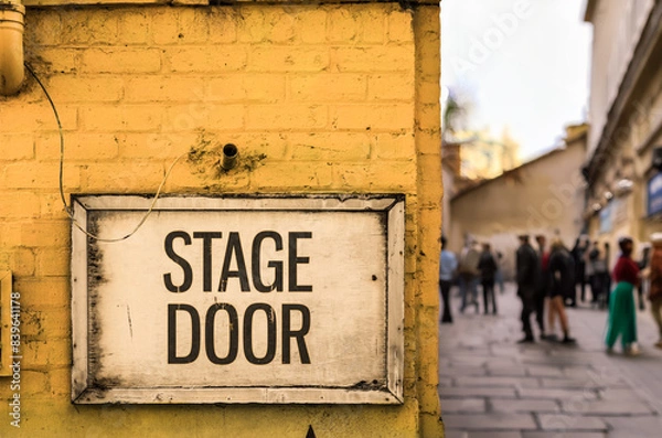 Obraz A Queue Outside A Theatre