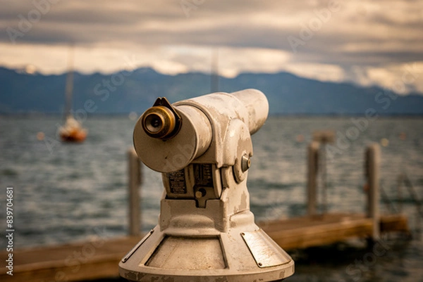 Obraz telescope on the pier