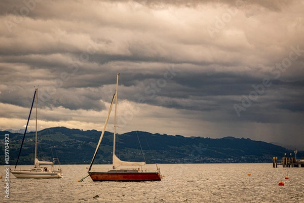 Obraz boats on the lake