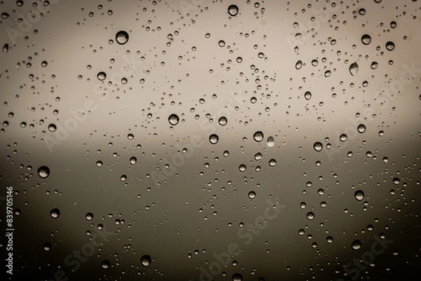 Obraz raindrops on th window