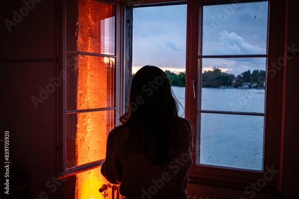 Obraz silhouette of a woman