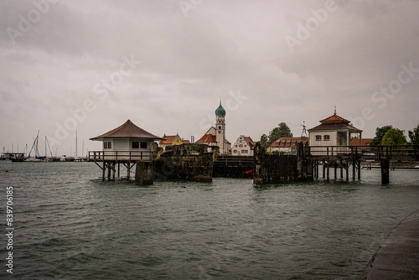 Obraz houses on the lake