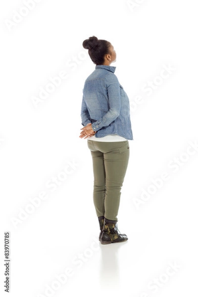 Fototapeta Model isolated from behind