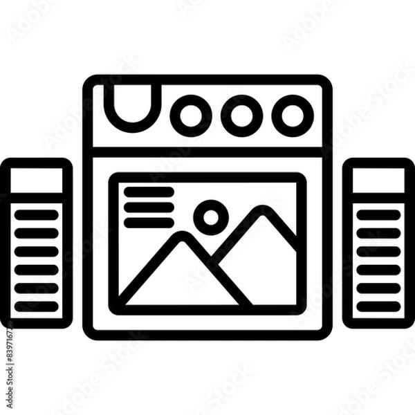 Fototapeta Carousel icon