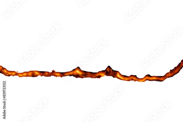 Fototapeta burning paper, glowing edge of paper