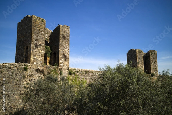 Obraz Monteriggioni, Tuscany, Italy.