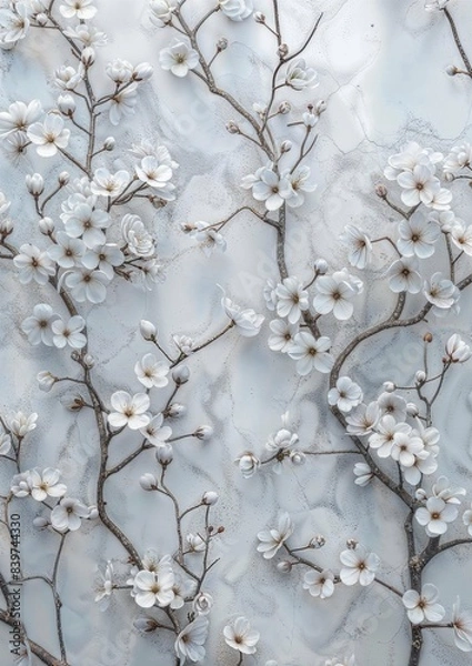 Obraz snow covered branches