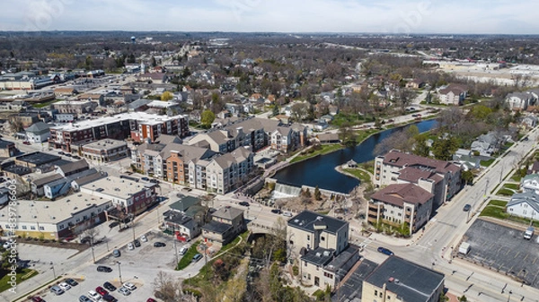 Fototapeta view of menomonee falls, wi