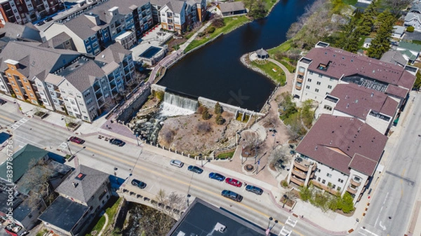 Fototapeta view of menomonee falls, wi