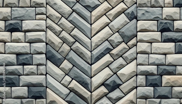 Fototapeta 城壁に使われていそうな石壁