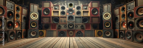 Obraz Old sound system backgroun