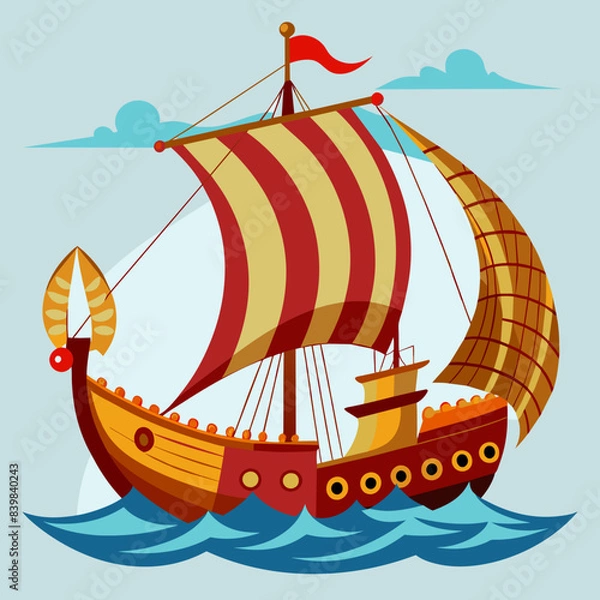 Obraz ship on the sea