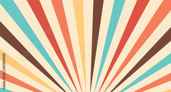 Obraz abstract line 1990's years design background vector art