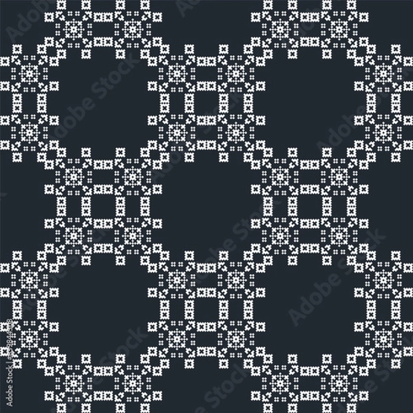 Fototapeta Abstract seamless background pattern pixelated Pixel Seamless Pattern