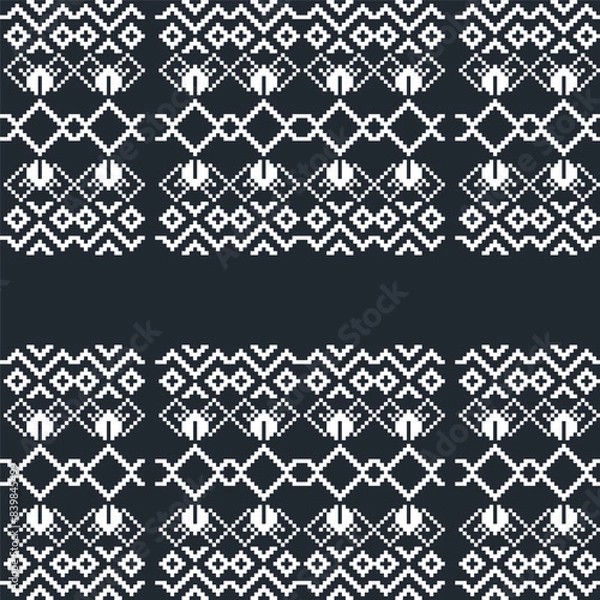 Fototapeta Abstract seamless background pattern pixelated Pixel Seamless Pattern