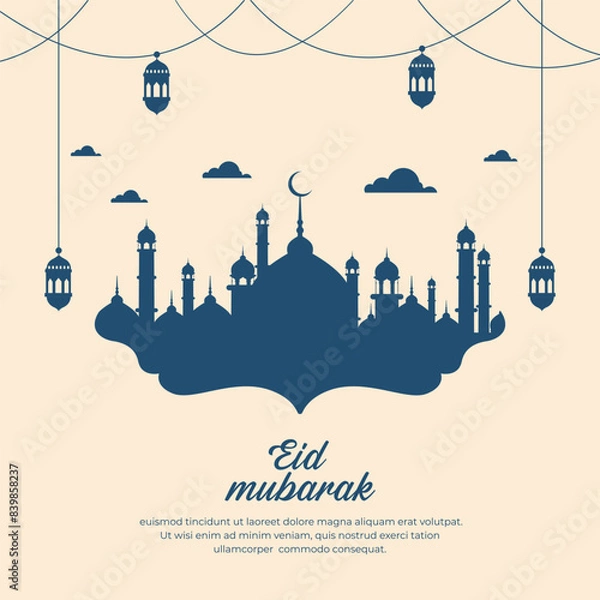 Obraz Eid Mubarak Social Media post Design 
