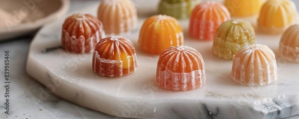 Obraz candy on a white background