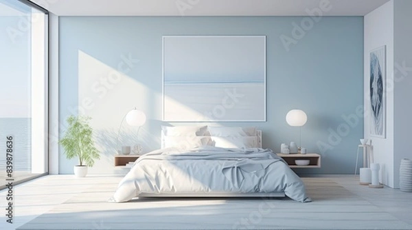 Fototapeta bedding blurred contemporary interiors