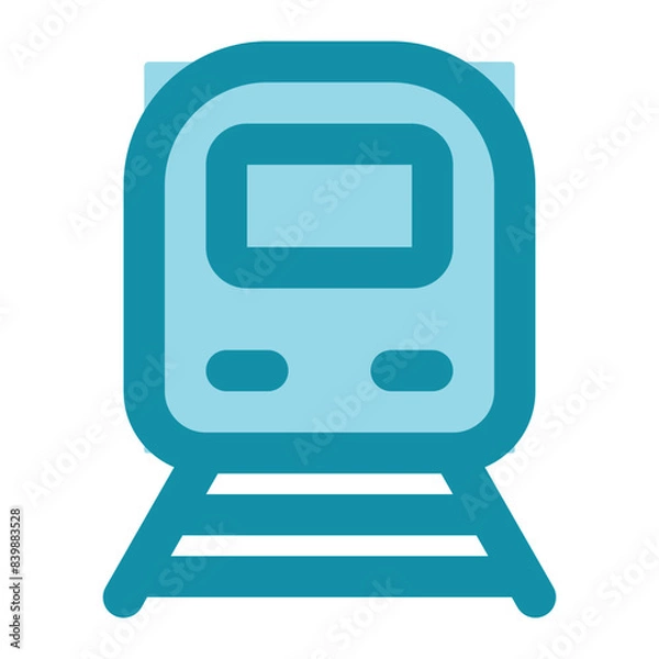 Obraz train icon for illustration