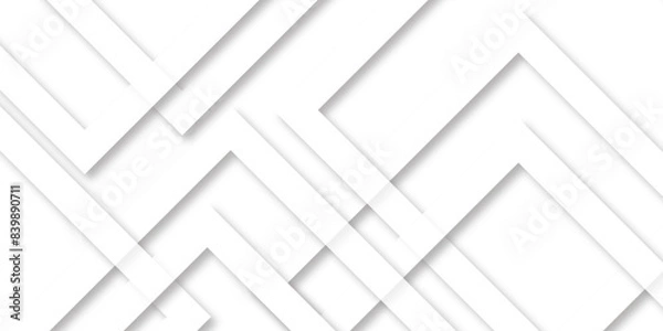 Fototapeta Seamless abstract technology line triangle diamond square background. Geometric lines white abstract modern geomatics background splash template for web design and site decoration.