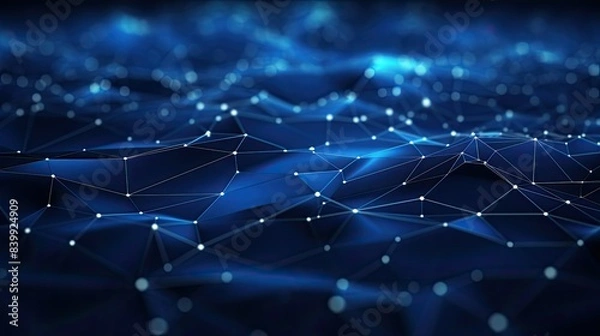 Fototapeta aesthetic blue technology background