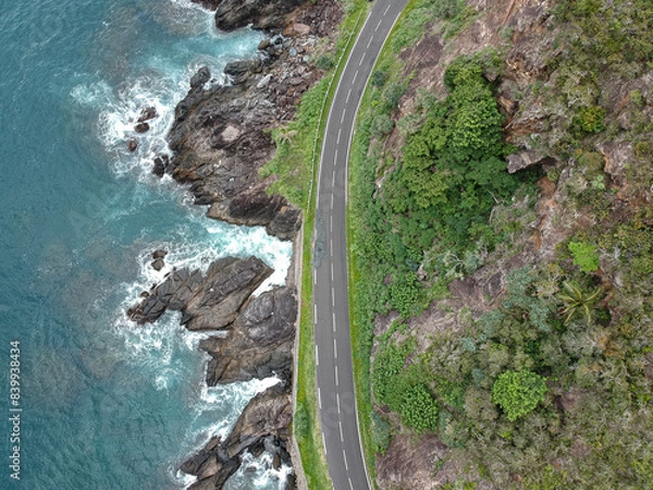 Obraz Road and view of the coast