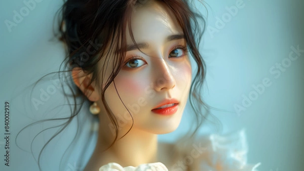 Obraz 女性 かわいい 美しい アジア人 ポートレート