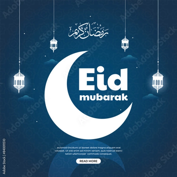 Obraz Eid Mubarak Social Media post Design 
